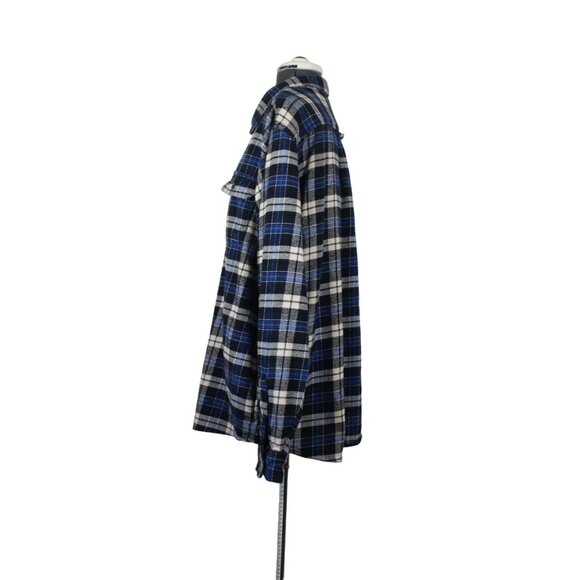 Orvis Big Bear Flannel Shirt Jacket Men’s Size XXL Plaid Heavyweight Button - Picture 2 of 14